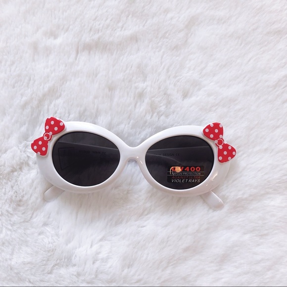 [SB] Everly White Toddler Girl Fashion Sunglasses - Picture 2 of 9